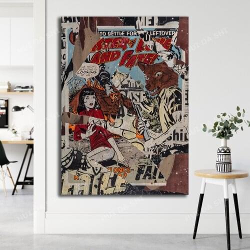Masters of Love & Fate - Faile Art Print, Contemporary,Pop Art Print, Faile Art Poster, Abstract Wall Art, Graffiti Art Print