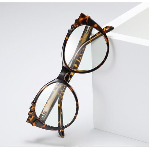 Fashion Computer Glasses Blue Light Blocking Round Eyeglasses Frames Anti Blue Ray TR90 Green Pink Eyewear Frames for Women