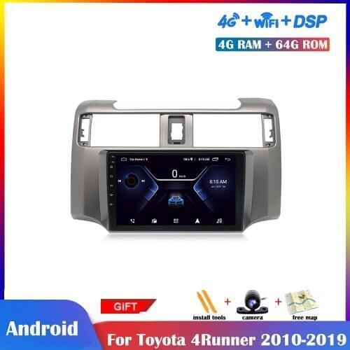 9 inch Android Multimedia Player For Toyota 4Runner 2010-2019 Car Radio Stereo GPS Navigation Wifi Bluetooth IPS DSP Head unit