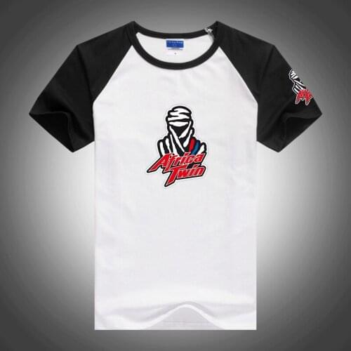 Summer Mens Africa Twin Crf 1000 L Crf1000 printing Fashion Aound Neck Motorcycle Harajuku Slim Fit Casual Tops Sweatshirts Tee