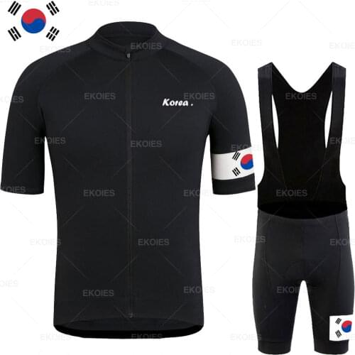 Cycling Jersey Korea Pro Team Bicycle Clothing Triathlon Summer Breathable Cycling Set MTB Road Ropa Ciclismo Verano Clothes