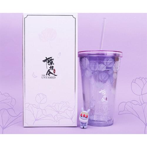 The Untamed Original Jiang Lan Wangji Wuxian AS Straw Cup Cosplay Props gifts