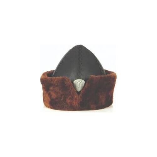 Resurrection Ertuğrul Kayi Börk - 1997 New Model Seamy Kayi Crested Resurrection Ertugrul Alpine Bork hat ottoman horse archery leather hat