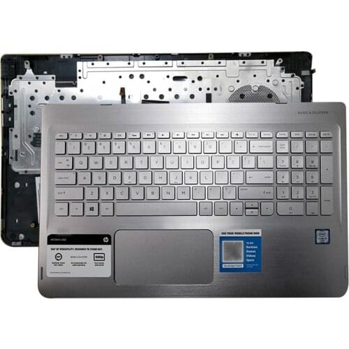 NEW Laptop Palmrest Upper Case US Keyboard Touchpad for HP ENVY X360 15-W 15T-W M6-W Series 807526-DB1810965-DB1 Silver