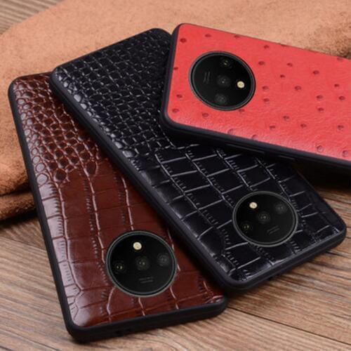 New Fashion Crocodile Print Back Case For Oneplus 7t Genuine Leather Protective Cover Shell For Oneplus 7t Pro Funda Skin Coque