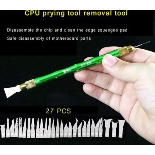 CPU Pry Knife Remove Mobile Phone Repair Motherboard Chip Spatula Remove Glue Tool 69A Metal Scraper BST-69A