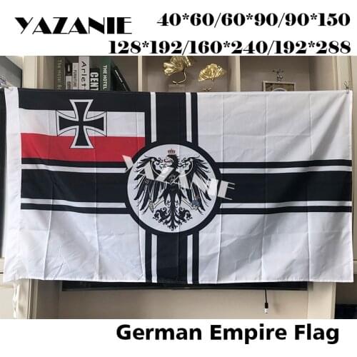 YAZANIE Single Double Sided German Das Kaiserreich German Empire Flag Imperial Germany and the Great War Flags and Banners