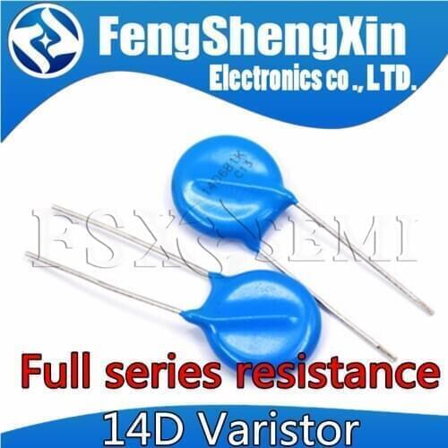 10pcs varistor 14D101K 14D102K 14D112K 14D121K 14D122K 14D151K 14D152K 14D180K 14D181K 14D182K 14D201K 14D220K
