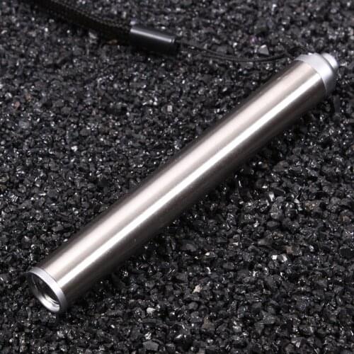 5w Usb Rechargeable Stainless Steel Waterproof Light Led Flashlight Pocket Mini Light Tactical Keychain Portable Torch Lamp #5
