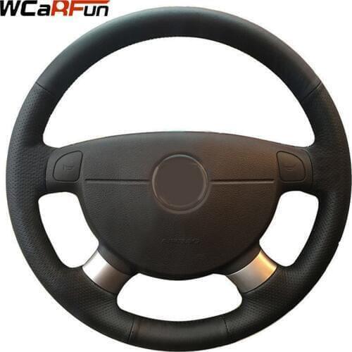 WCaRFun Auto Car Steering Wheel Cover for Buick Excelle Daewoo Gentra 2013-2015 Chevrolet Lacetti 2006-2012 Chevrolet Aveo Lova