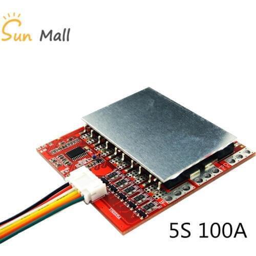5S 100A/80 Lithium Battery Protection Board /BMS Polymer Iron Lithium Belt Balanced Power Tool Inverter Solar Energy