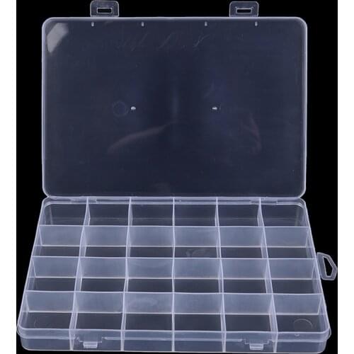10/12/24 Vakken Plastic Box Case Sieraden Bead Opslag Container Craft Organizer