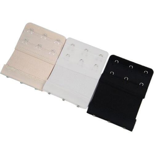 2pcs/ Set Bra Extender Extension 2 / 3 Hooks Elastic Clip On Strap Soft Bra Band Extenders JL