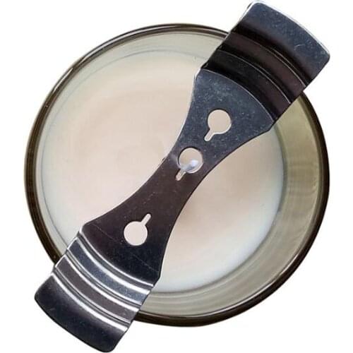 200pcs Handmade Candle Wick Holder Stainless Steel Scented Candles Wicks Centering Device Three Holes Bougie Core Fixer Silver#3