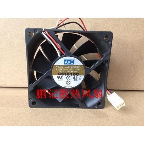 AVC DA07020B12U -FAR DC 12V 0.70A 70X70X20mm 3-wire Server Cooling Fan