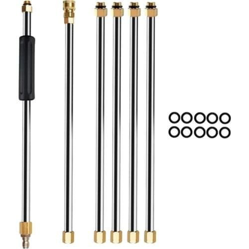 6pc / Set Stainless 1 / 4 Quick Connect Rod Wand Jet for