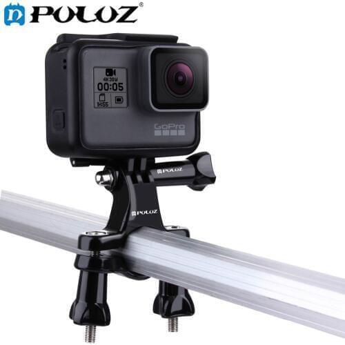 PULUZ For Go Pro Accessories Bike Motorcycle Handlebar Bar Adapter Pro Mount for GoPro NEW HERO/HERO6/5/DJI OSMO Action Camera