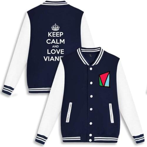Singer Vianney Baseball Jacket Polyester Plus Cotton Unisex Trendy Hip Hop Baseball Fashion Jacket Oversized Classic Clothes