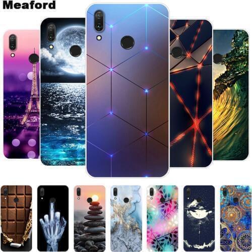 For Coque Huawei Y7 2019 Case Phone Cover Soft Silicone Printing Back Case For Huawei Y7P Y7 Prime Y 7 Y7 Pro 2019 Cover TPU Y7P