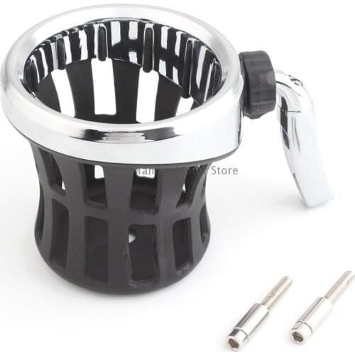 Motor Drink Cup Holder Handlebar Beverage Support Bracket For Harley Electra Glide Road Glide Road King XL1200 883 Softail Dyna