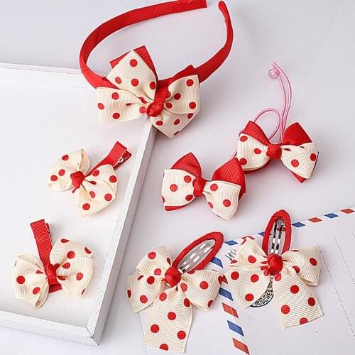 Children Hair Accessories Hairband Hairpins Scrunchies Baby Girls Lovely Bow Headwear Kids Hair Clip Headband