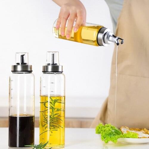Oil Dispenser Seasoning Bottle Dispenser Sauce Bottle Kitchen Cooking Accessories Glass Storage Bottles For Oil Vinegar