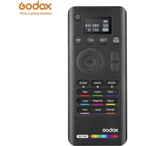 Godox RC -R9 2.4 GHz 32 Channels, 16 Groups 164' Wireless Range Remote Control for Godox SZ150R LC500R LED Light Stick
