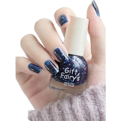 60% Hot Sale 10ml Nail Polish Baking-Free Water-Based Multiple Colors Matte Solid Color Hybrid Varnish Manicure Lacquer for Fema