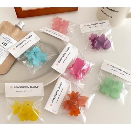 Cute 4Pcs/Pack Fashion Baby Girls Mini Heart Flowers Hair Clips Hair Claw Sweet Children Hairpins For Kids Hair Accessories