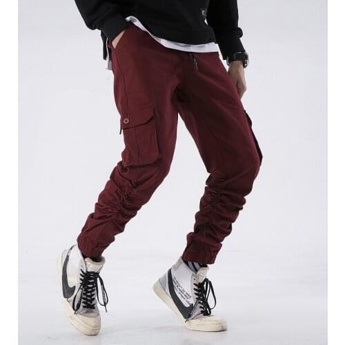 Men Casual Straight Trousers Overalls Plus Size 38 New Men Tactical Military Style Loose Cargo Pants Autumn Fashion Multi-Pocket