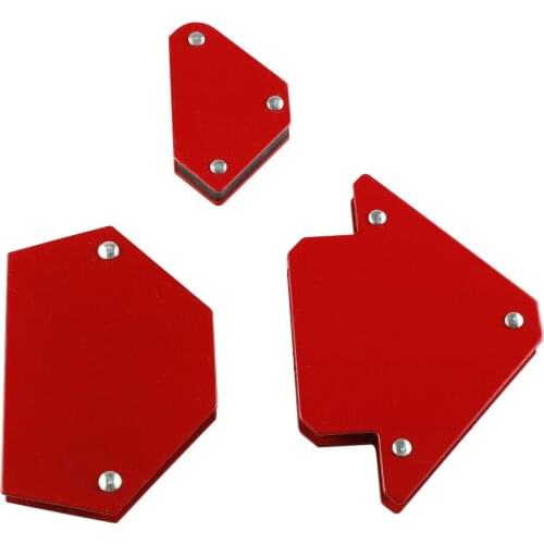 Welding Magnet 30lbs Set Red Soldering Locator 90° Right Angle Multi Degrees 6PCS Fixing Tool Auxiliary Accessories Metal