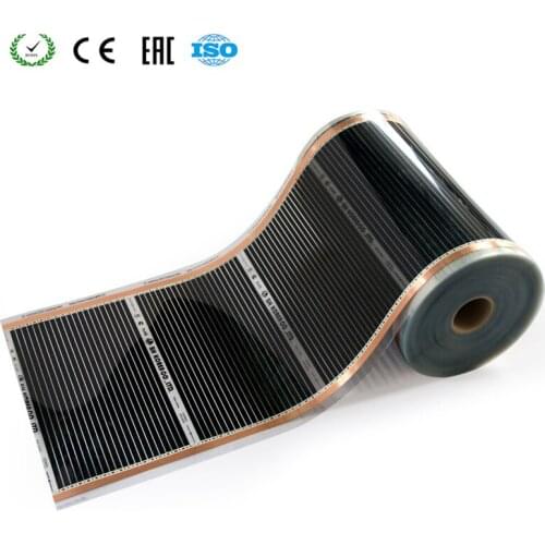 220V 50cm Width Healthy Floor Heating Infrared Underfloor Heating Carbon Film Heater Electric Carbon Crystal Fiber Heating Film