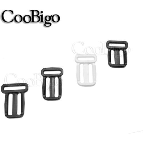 50pcs Plastic Multi-Fonction Tri-Glide Adjust Slider Buckles for Dog Collar Harness Backpack Straps Bag Belt Webbing Accessories