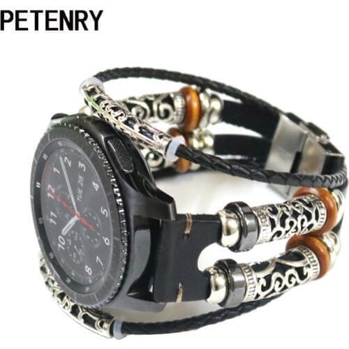 For Amazfit Stratos Strap 22mm Watch Band Bracelet for Xiaomi Amazfit Pace 1 2 2S Leather Replacement Wrist Band Accessories