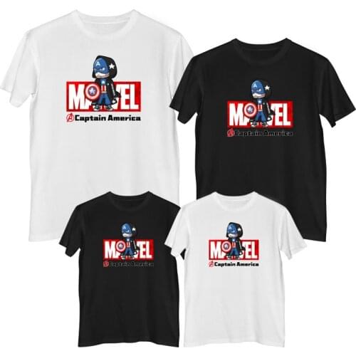 Marvel The Avengers Captain America T shirt Summer Comfortable 100% cotton Fashion clothes for teens Mens shirt boy t-shirt
