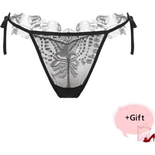 Sexy Panties Lace Hollow Breathable Erotic G-String Panties transparent Thong panties Underwear For Women Sexy Panties New sale