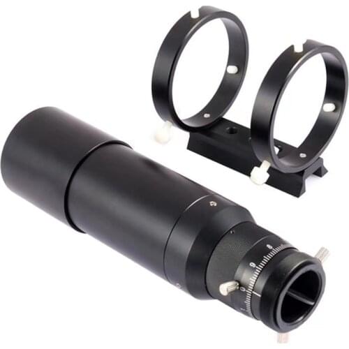 Skyoptikst compact star guide 50 mm scope with microfocuser x Focal 190mm double screw focusing with Rings