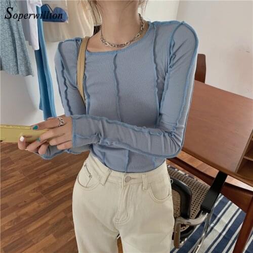 Женские трикотажные футболки Soperwillton China At AliExpress