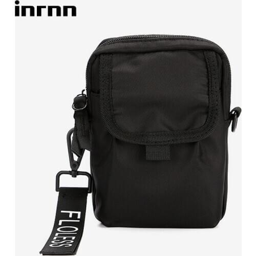 Inrnn Outdoor Shoulder Bag Men Small Messenger Bags New Fashion Male Travel Crossbody Bag Casual Mini Phone Pocket for Teenager