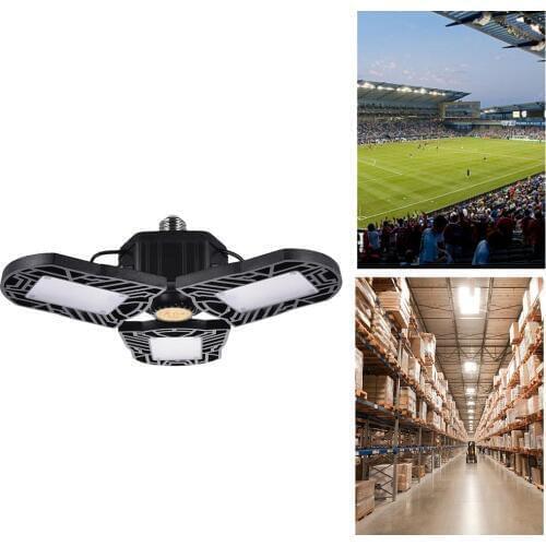 E27 8000LM Super Bring UFO LED Light Motion LED Three Light s Garage Lamp E26 High Bay Workshop Parking Warehouse Lamp