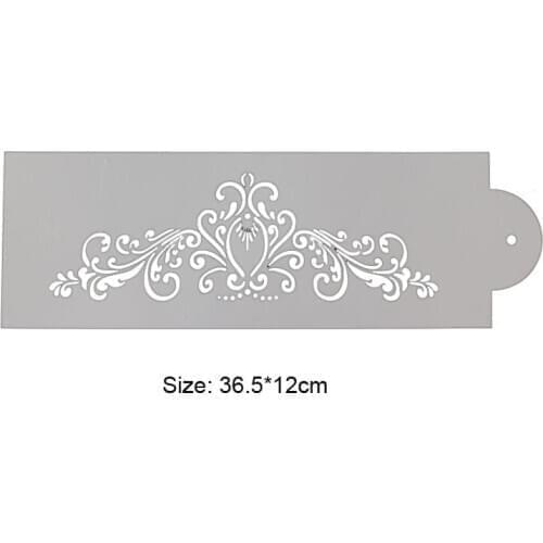 1pc Stencils Bullet Journal Lace Decoration Template DIY Scrapbook Diary Doodle Painting Template Baking Tools Reusable