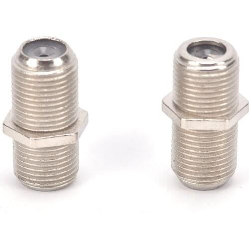 1pcs Female F/F RG6 Coax Coaxial Cable SMA RF Coax Connector 10pcs F Type Coupler Adapter Connector Plug