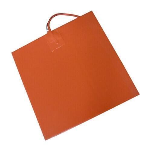 450*450mm 115V 800W Silicone Heater Pad With 100K Thermistor and 3M adhesive lead wire1000mm