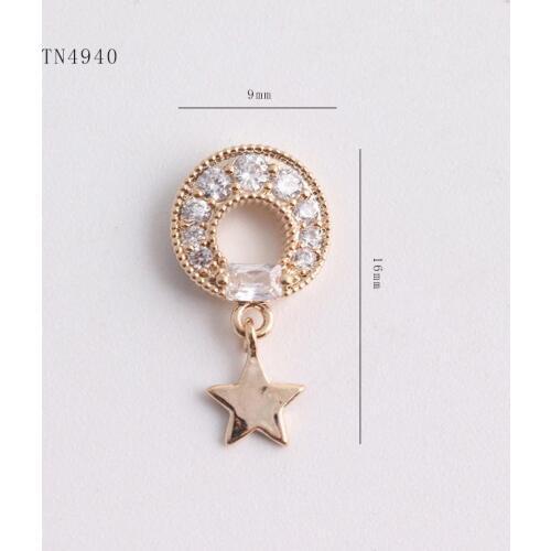 5pcs TN4940 Crystal Zircon Pendant Nail Art nail gems Rhinestones diamonds nails accessories nail art decorations 3D Nail charms