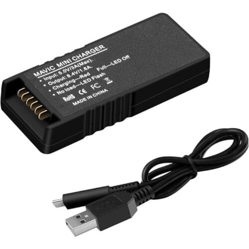 QC3.0 Quick Charge Adapter Battery Charger USB Charging Adapter With Charging Cable for D-JI Mavic Mini Drone Accessories