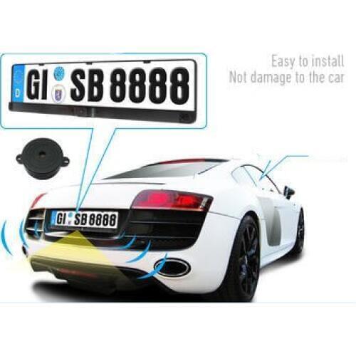 Car license plate camera video parking sensor detector for all European car styling parking rear view 2 sensor +1 HD CCD camera