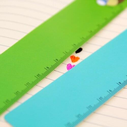 DL JB237 student drawing size wholesale Lovely Japanese cat cute PVC cartoon 15cm plastic ruler student supplies
