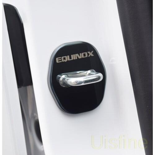 Interior decoration anti-rust stainless steel protection buckle door lock cover For Chevrolet Equinox 2017 2018 2019