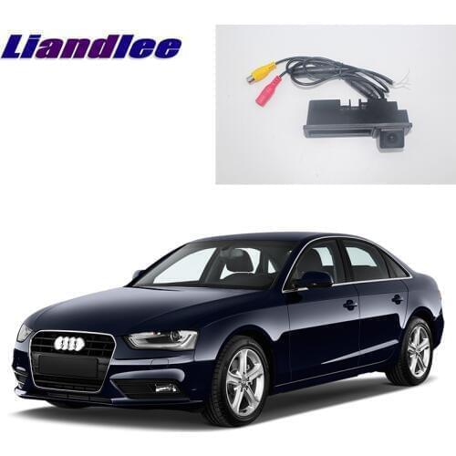 LiandLee Car Trunk Handle Rear View Reversing Parking Camera For Audi A4 B8 8K Before Facelift 2015 2016 2017