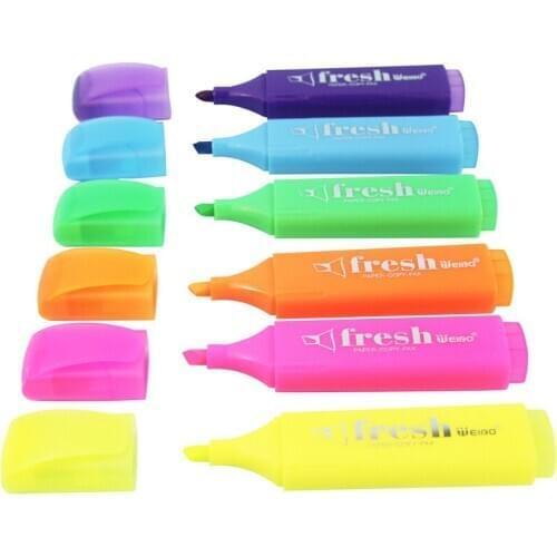 Macaron color marker highlighter pen Mild colors highlight spot liner Stationery Office accessories School supplies